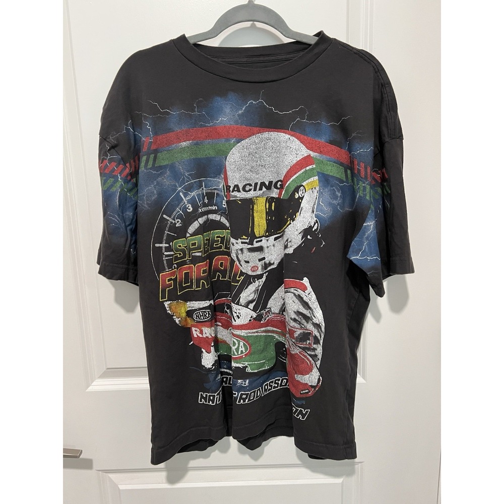 NASCAR Racing Boxy Graphic Tee - Size Large - Hollister